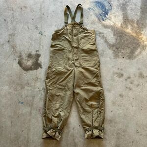 Vintage 40s USN Deck Overall Bib WWII Military Size Small